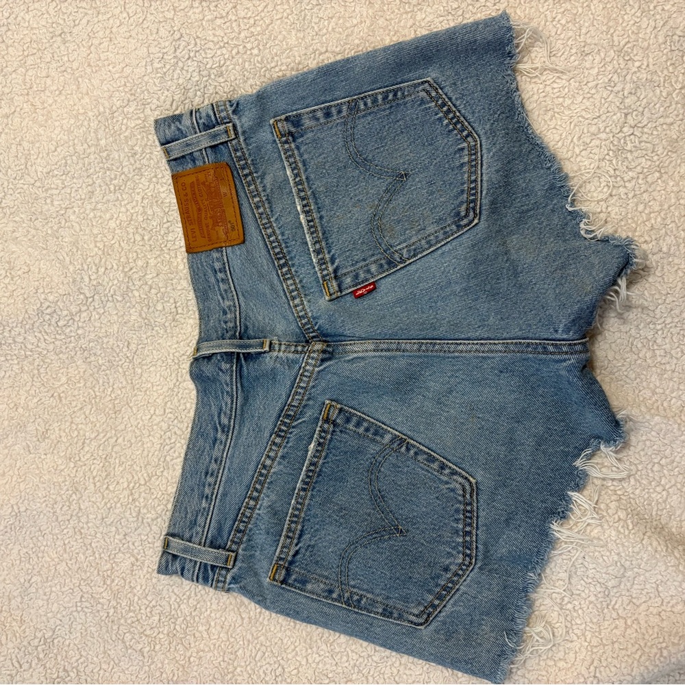 Levi's Blue Jean Shorts Classic Cut-Off Style